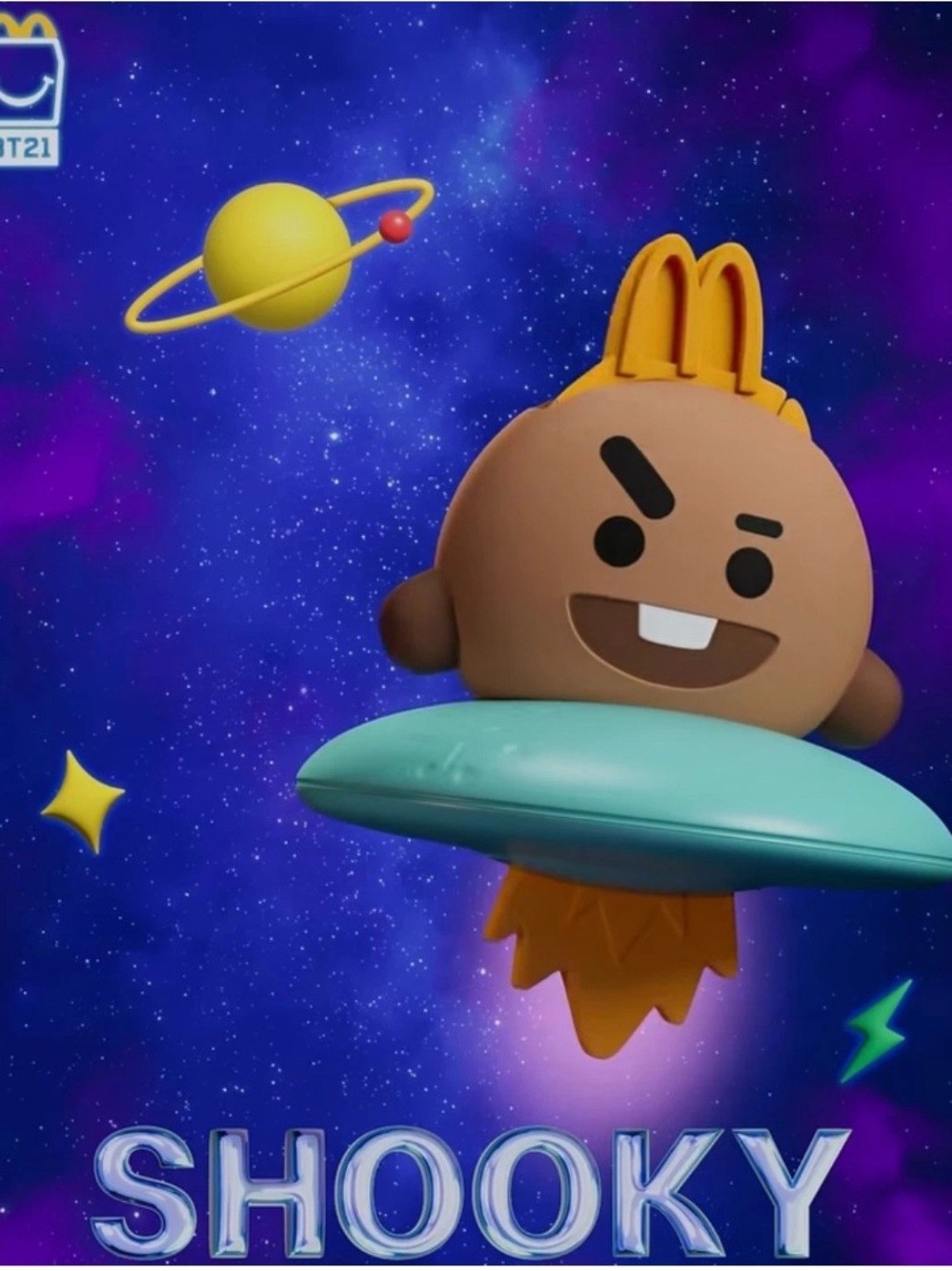 McDonald's 2026 BT21  Happy Meal Toy-Shooky (Unopened)